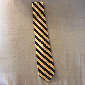 Mens Brooks Brothers Gold/Navy Extra-Long Tie